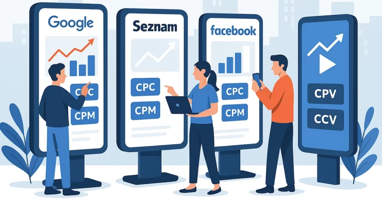 prehled cen reklamy google facebook seznam platformy