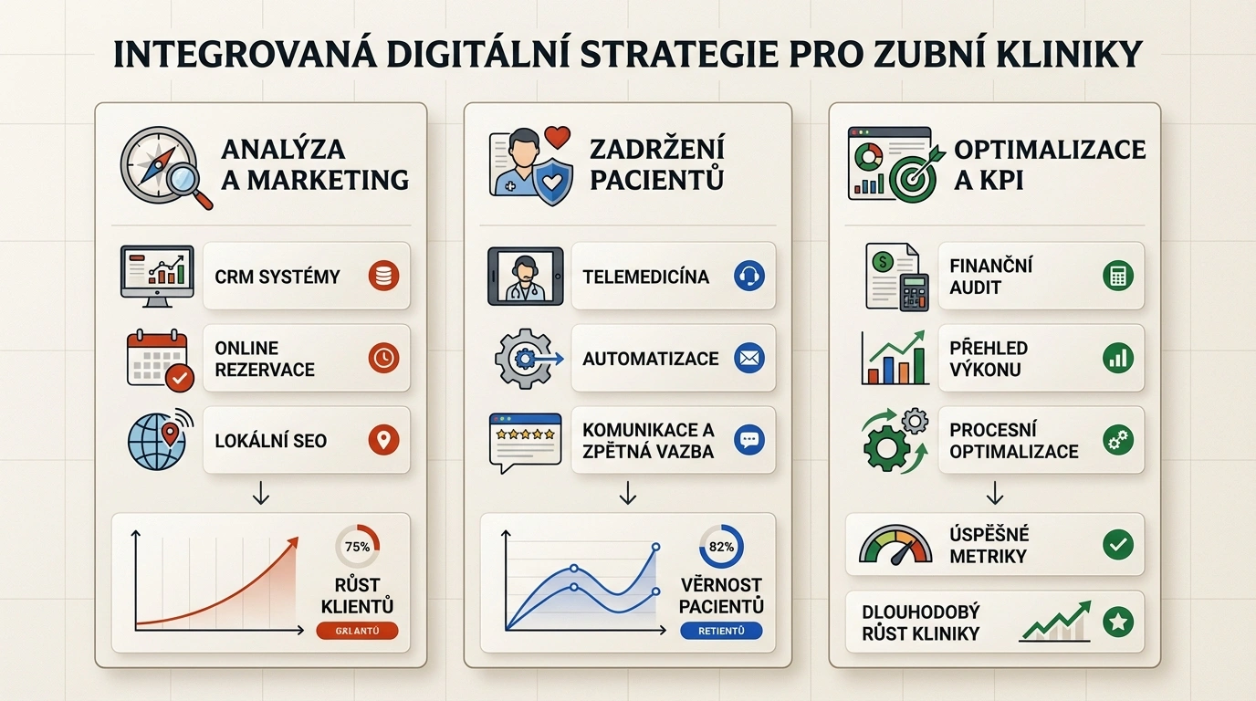 Digital marketing strategy pillars for dentists